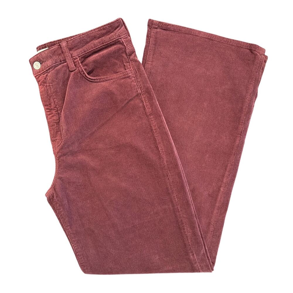 NWT Mavi Victoria High Rise Wide Leg Corduroy Pants, Mahogany, Women's 31W x 32L